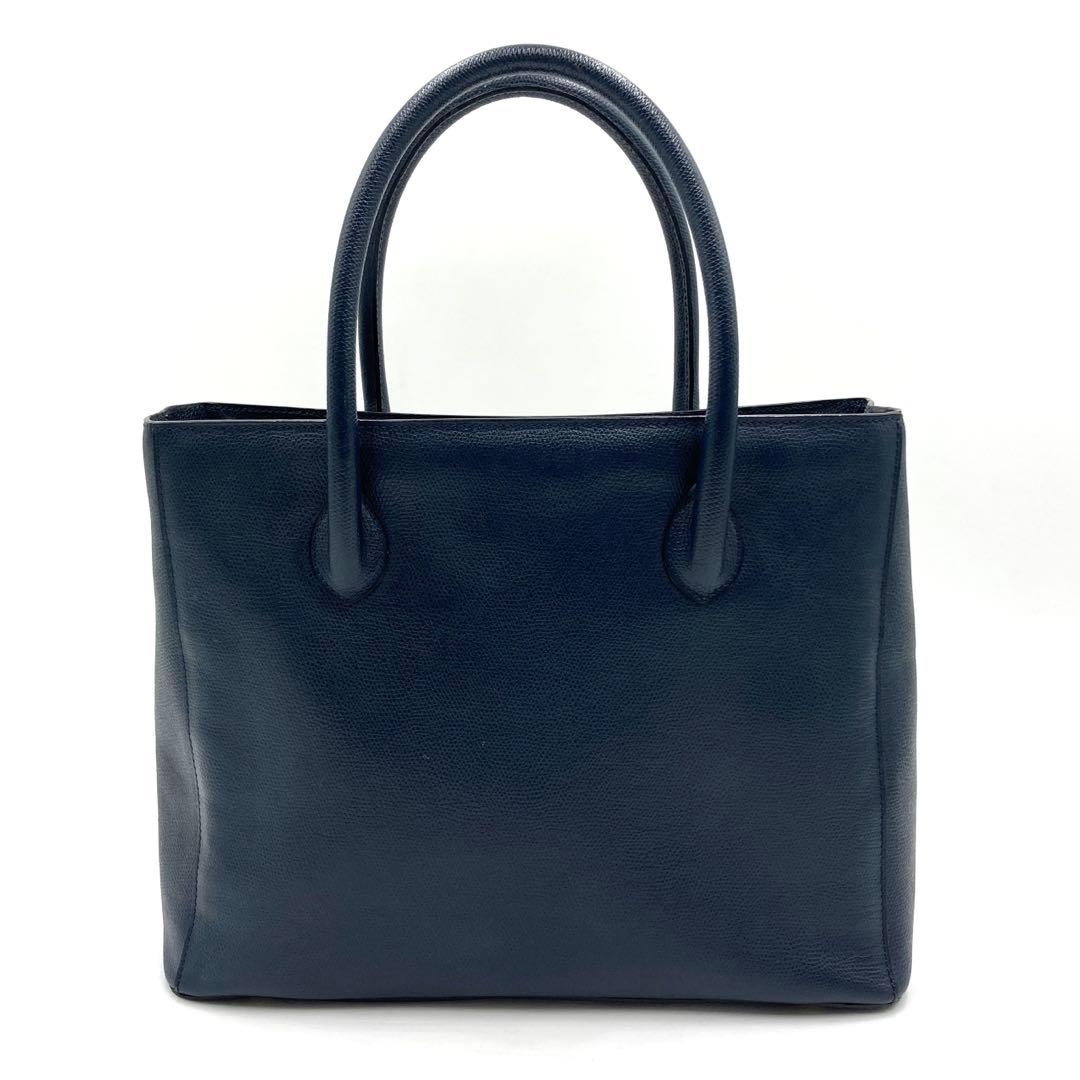 CELINE セリーヌ ハンドバッグ ネイビー レザー イタリア製