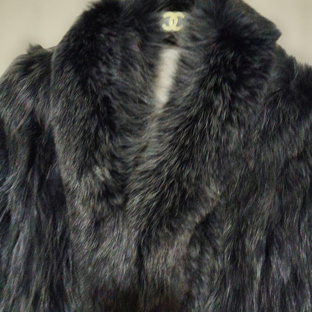 ちゃむち様ご売約品✨ 毛皮ファーコート ブルーグレー13
