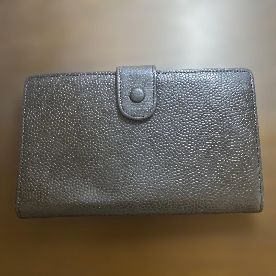CHANEL シャネル 長財布 ブラック 黒 キャビアスキン ココマーク