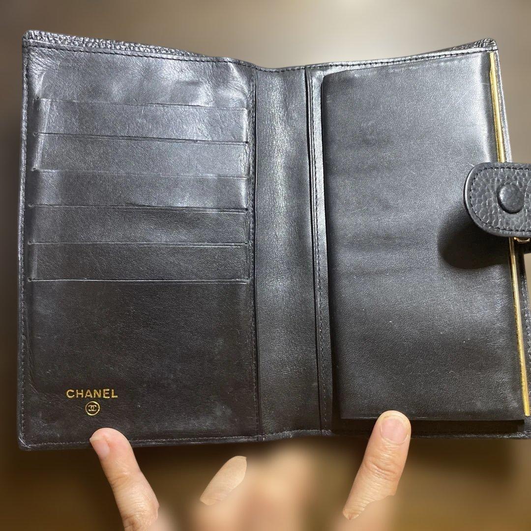 CHANEL シャネル 長財布 ブラック 黒 キャビアスキン ココマーク