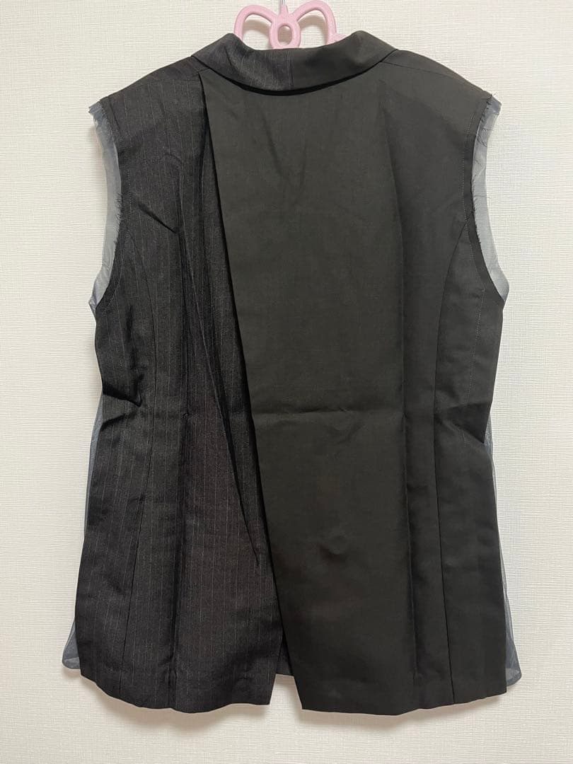 新品　メゾンスペシャルSide Tulle Gilet KHK