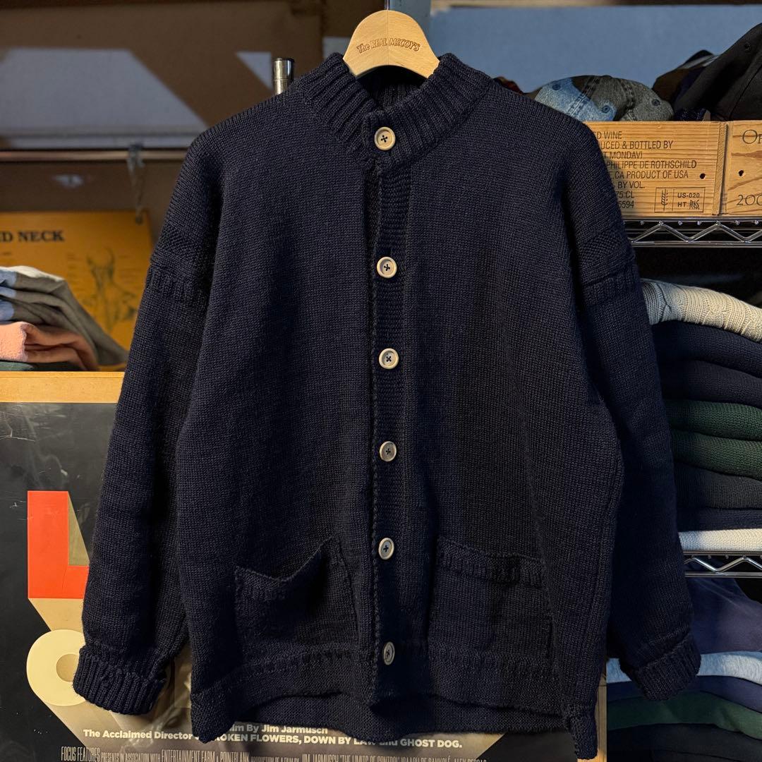 上質 Le Tricoteur ガーンジーセーター カーディガンスタイル