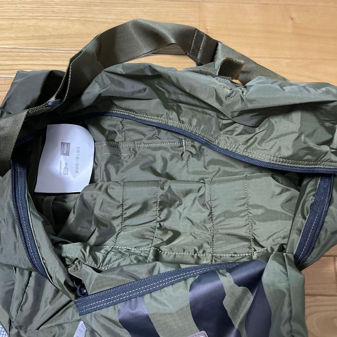 B.YOSHIDA オリーブ カモフラージュ バッグ　折りたたみ　ボストンバッグ