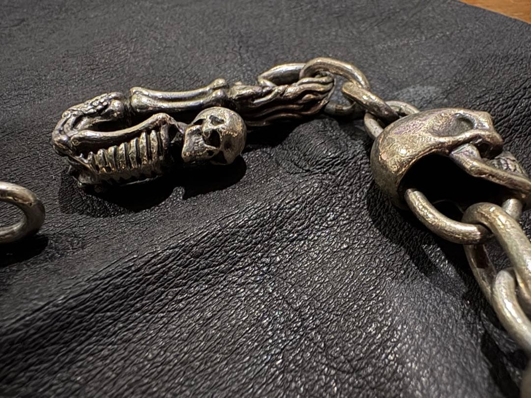 スカル　シルバーウォレットチェーン