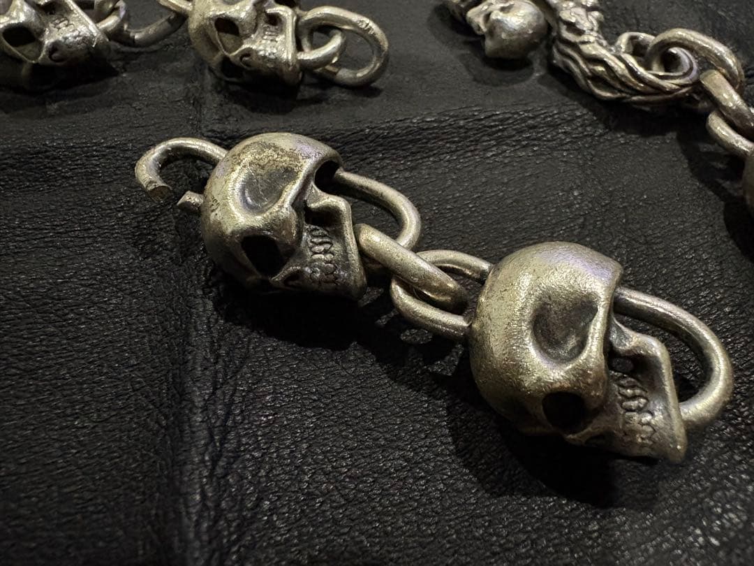 スカル　シルバーウォレットチェーン