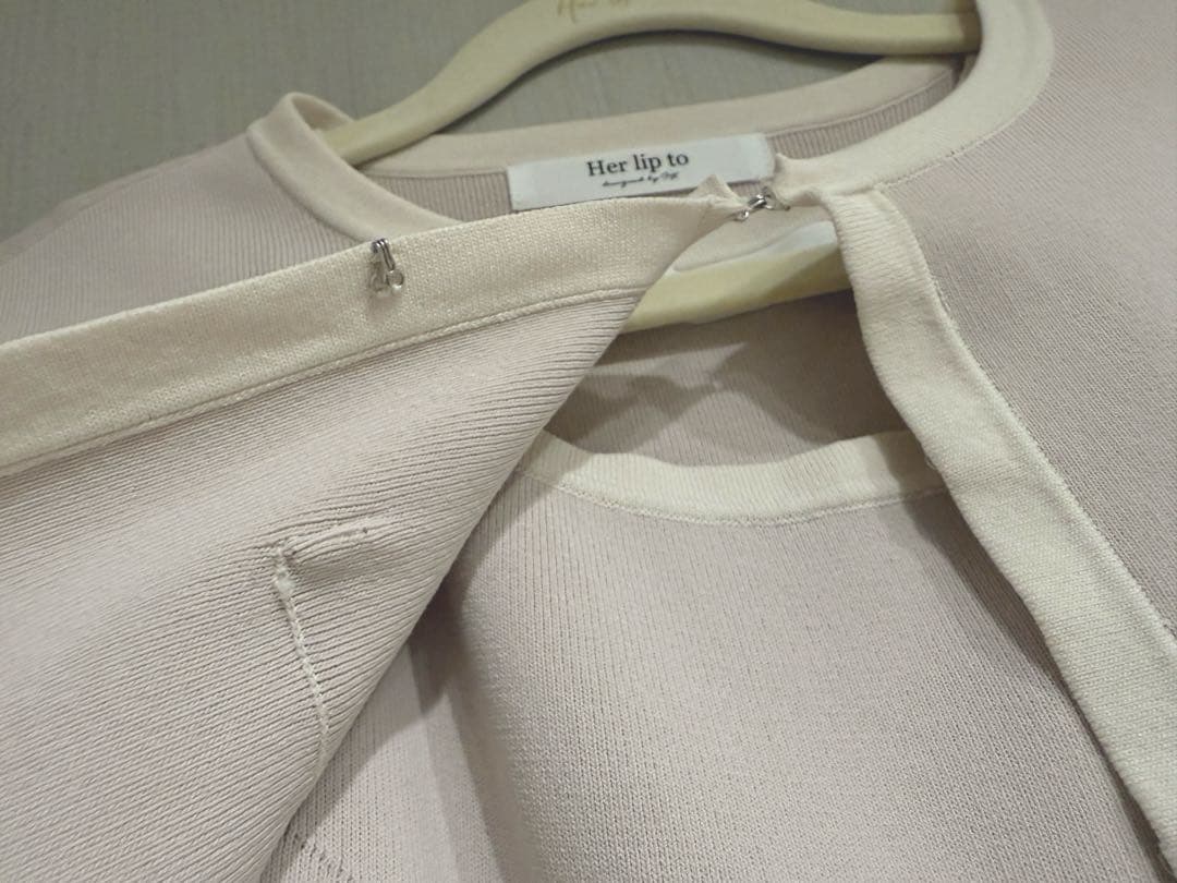 ワンピース her lip to bicolor knit dress set M