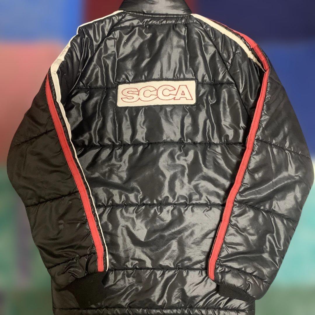 Swingster 黒ナイロンジャケット ダウン レーシング 80s 90s