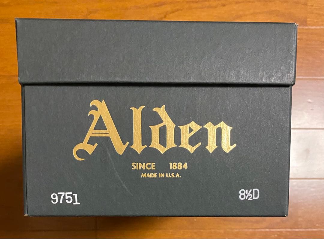 オールデン 9751 ロングウイングチップ　ブラック　コードバン