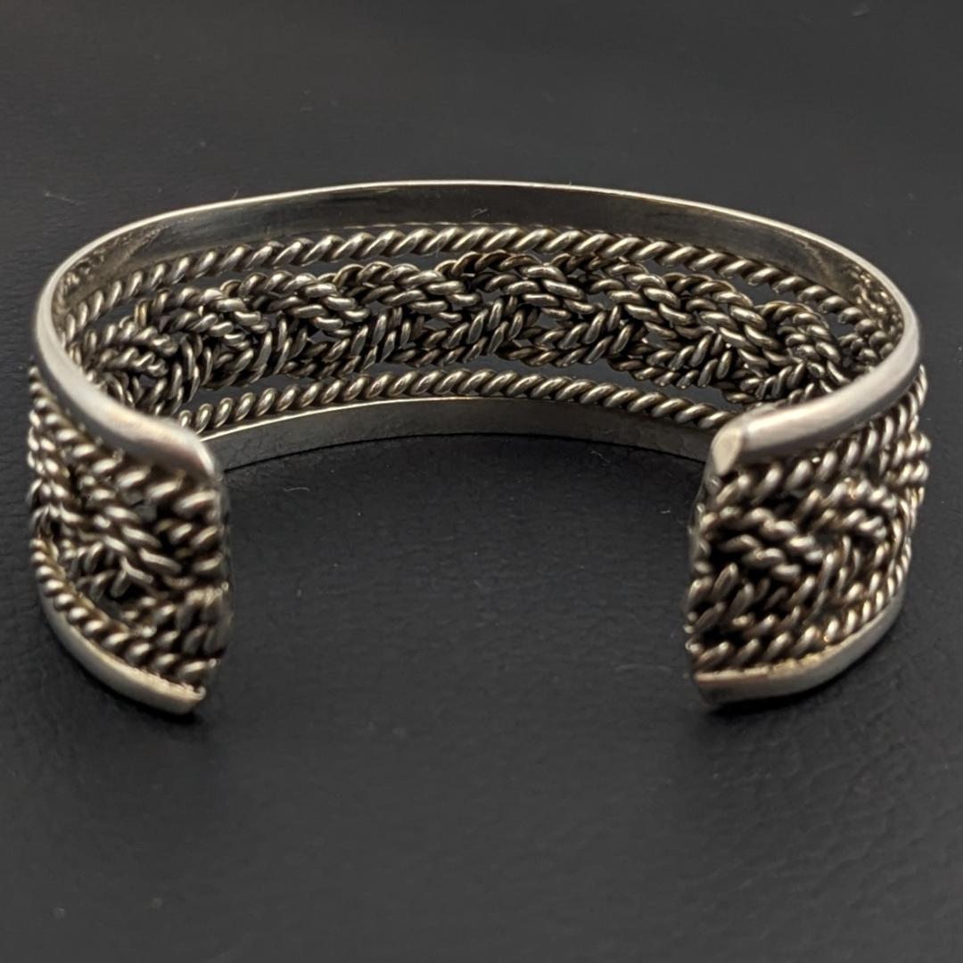 ヴィンテージ メキシカンシルバー925 バングル 38g