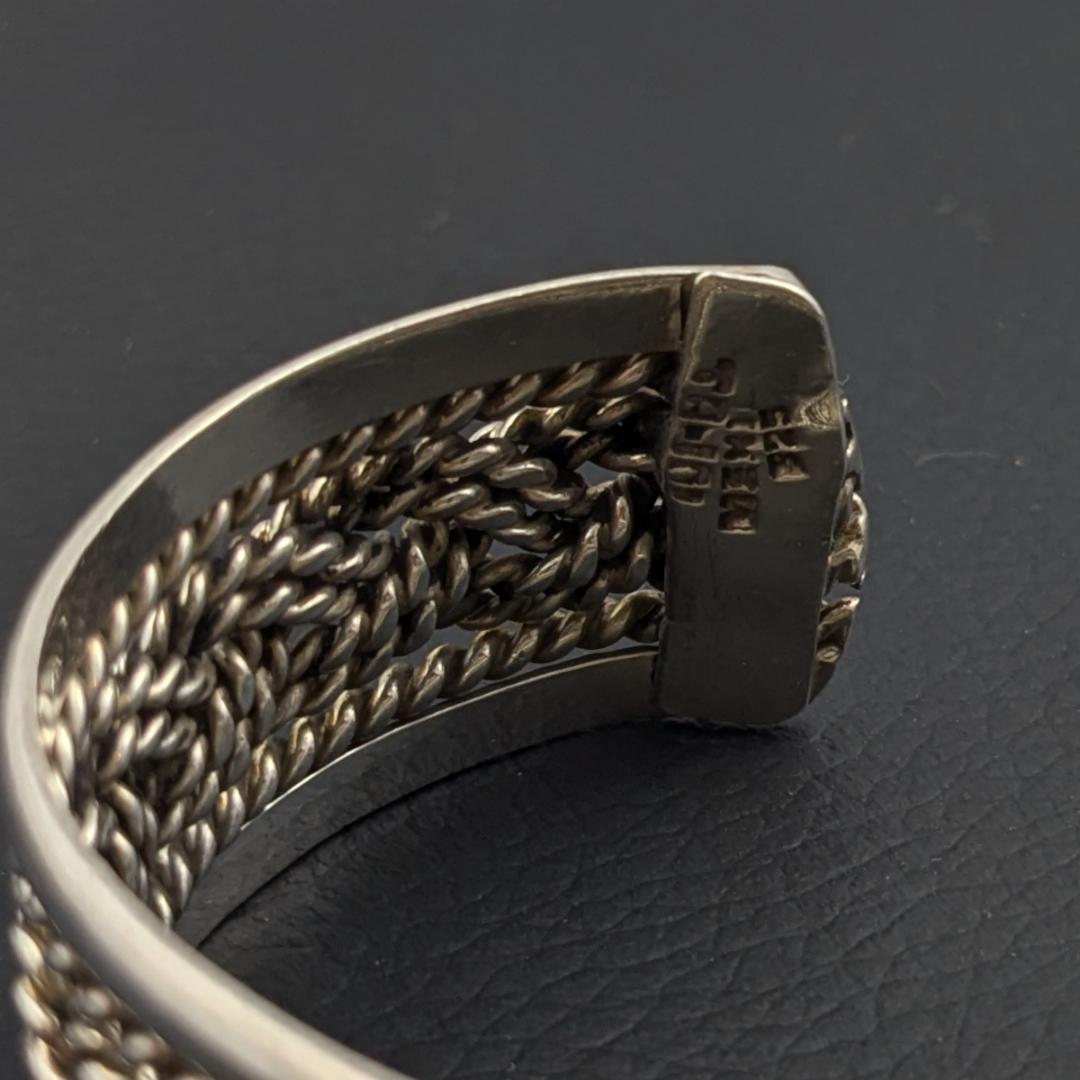 ヴィンテージ メキシカンシルバー925 バングル 38g