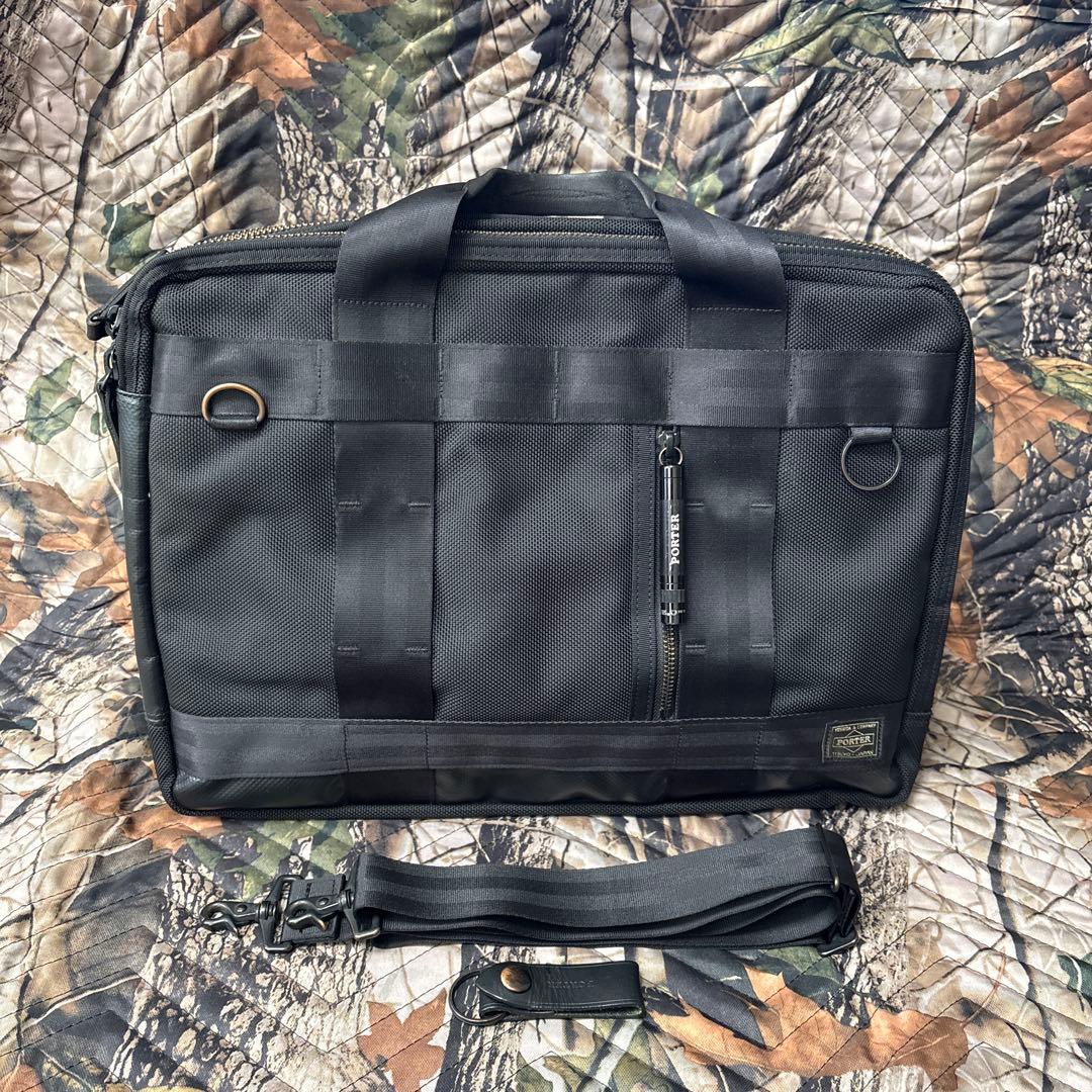 （美品）ポーター PORTER / HEAT 3WAY BRIEFCASE