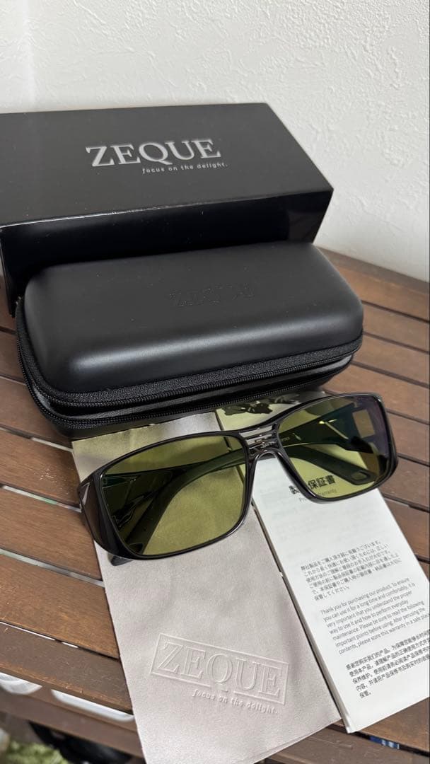 ZEQUE 偏光オーバーグラス OPA イーズグリーン　TALEX