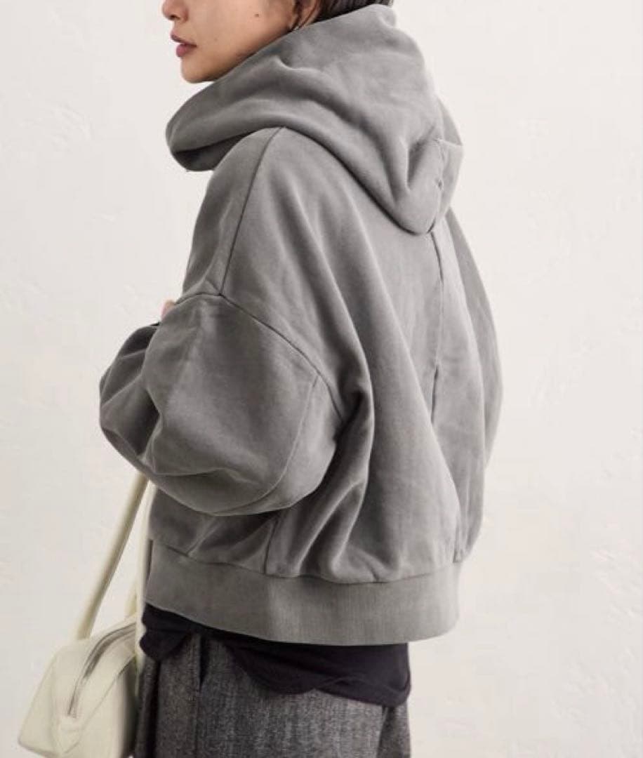 【ジャーナルスタンダード】ピグメントフーディスウェット　ブラックA／グレー