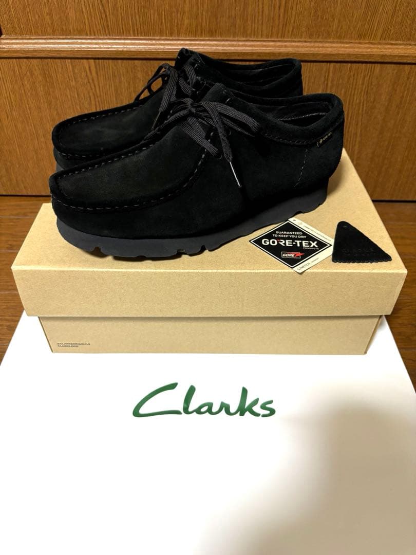 Clarks ワラビー　GORE-TEX 黒