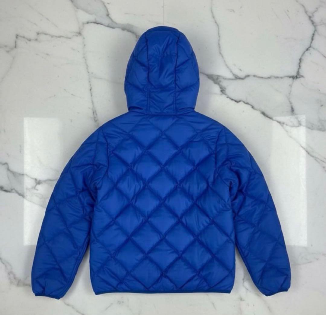 mont-bell ダウンジャケット キルティング　リバーシブル 青/黄色