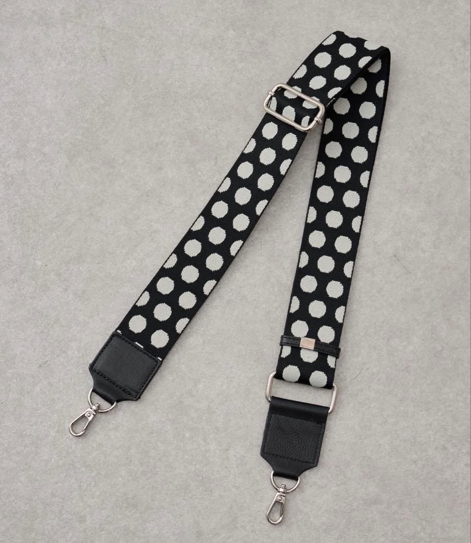 【新品未使用】BEARDSLEY レザーボディバック＆付け替えドット柄ベルト