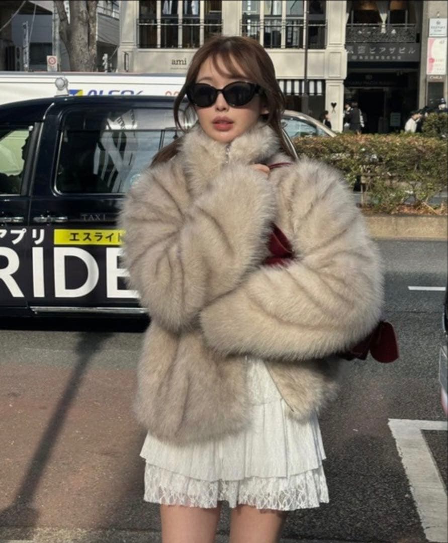 新品⭐︎ Ray Cassinダブルジップファーブルゾン レイカズン