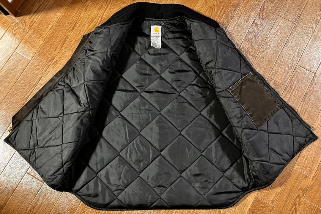 【強フェード】 00s カーハート V02 ダークブラウン ベスト USA XL