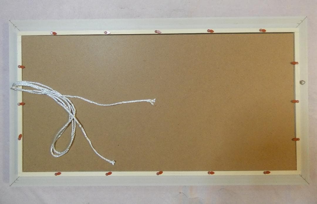 大型絵画 油彩 風景 　山下清「水中の花火」 サイン額装済み 肉筆手描き