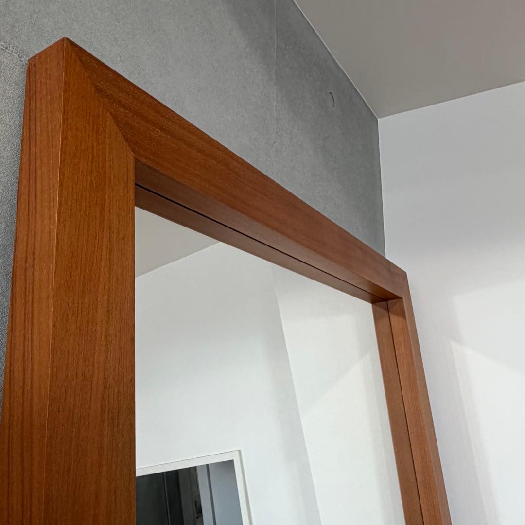 ACTUS 大型 ガラスミラー 全身鏡 姿見鏡 スタンドミラー 木製フレーム 鏡