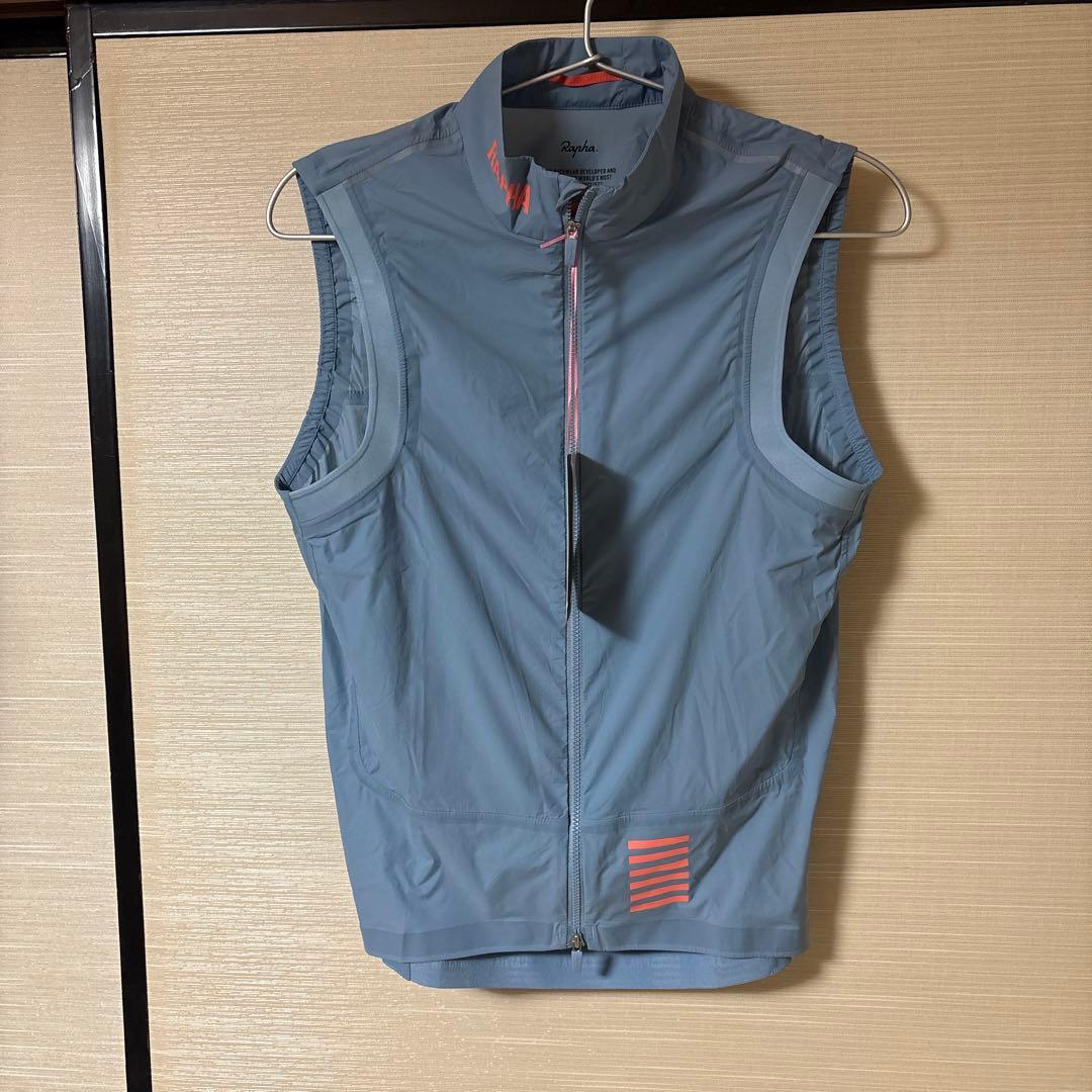 ラファ メンズ プロチーム ライトウェイト ジレ Sサイズ 青系