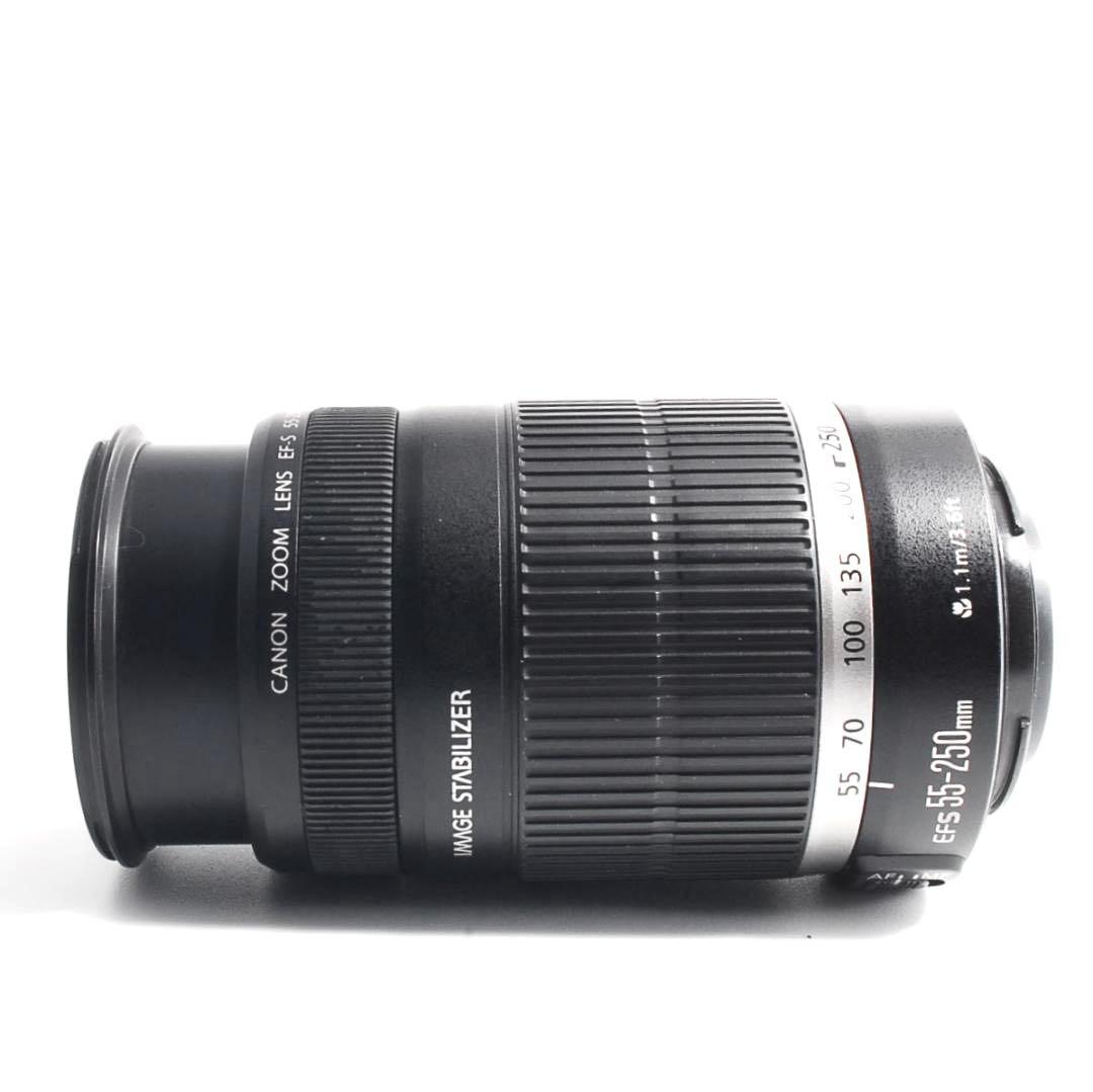 【美品】Canon EF-S 55-250mm IS✨望遠レンズ 手振れ補正付