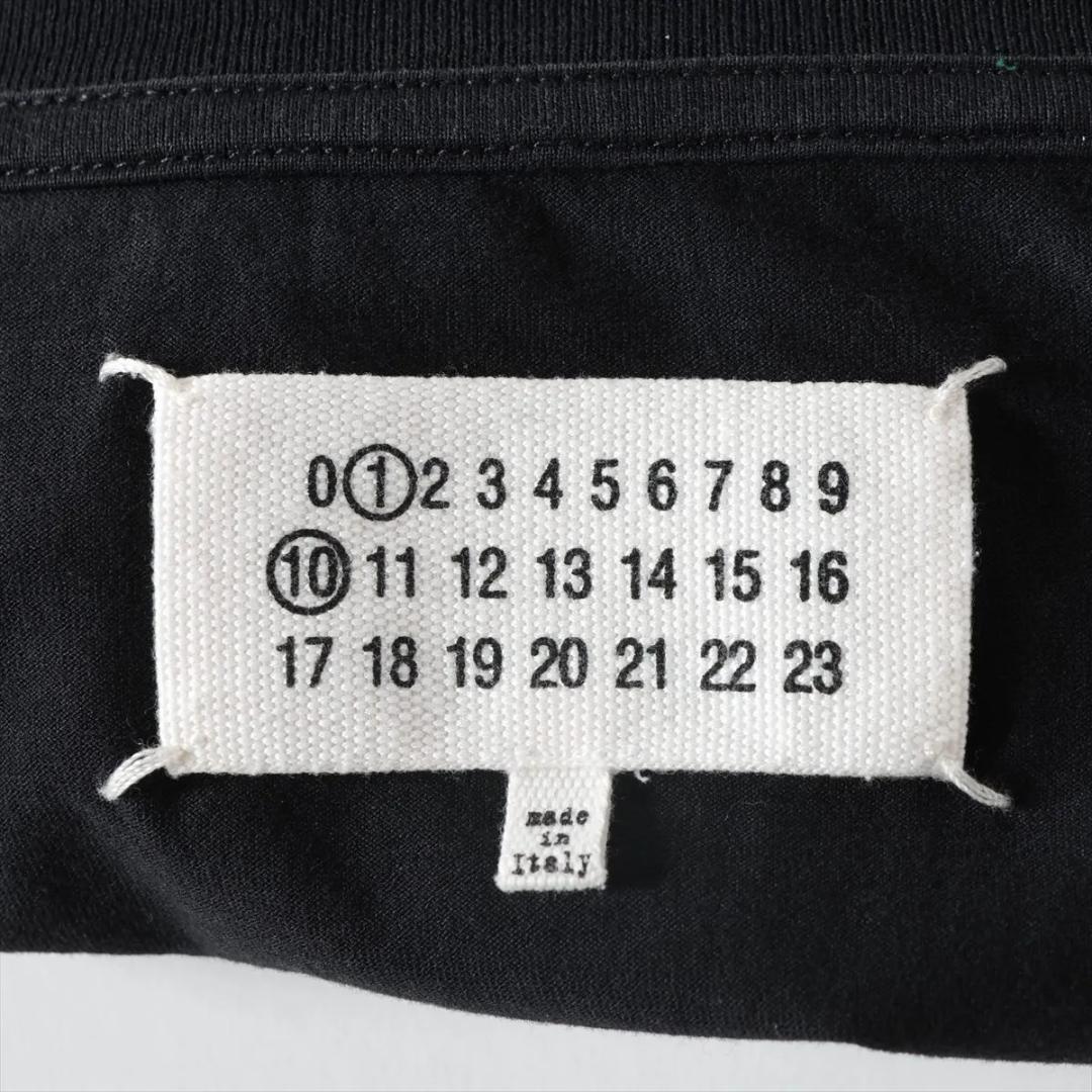 【未使用級】メゾンマルジェラ 23SS コットン Tシャツ XS ブラック
