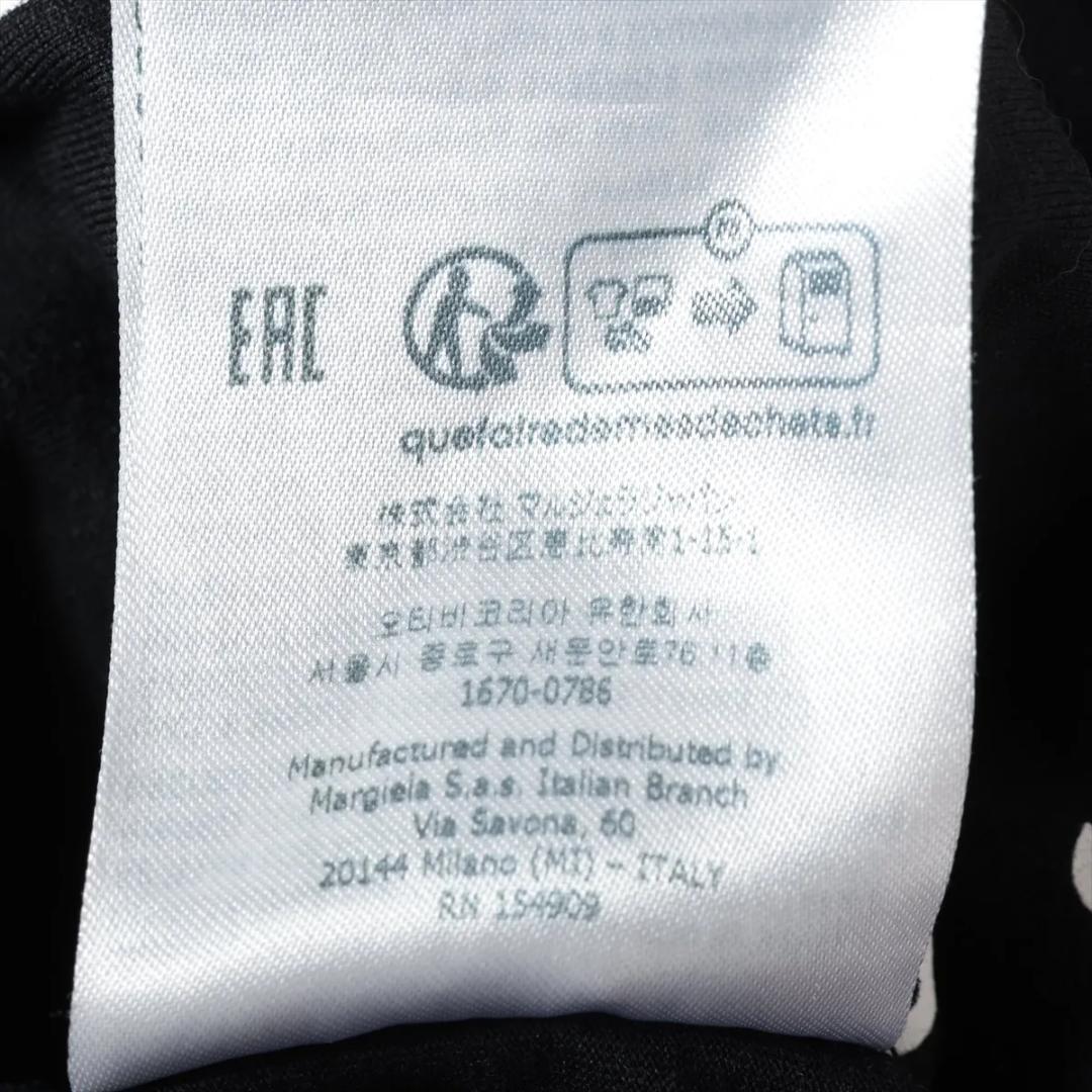【未使用級】メゾンマルジェラ 23SS コットン Tシャツ XS ブラック