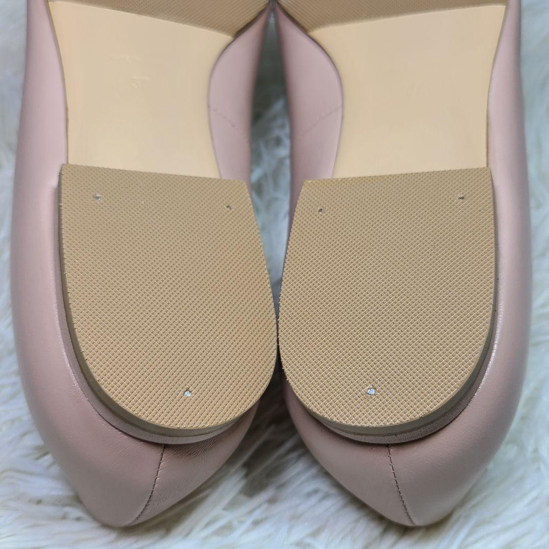 【PIPPICHIC】ピッピシック　ビジューVカットフラットパンプス