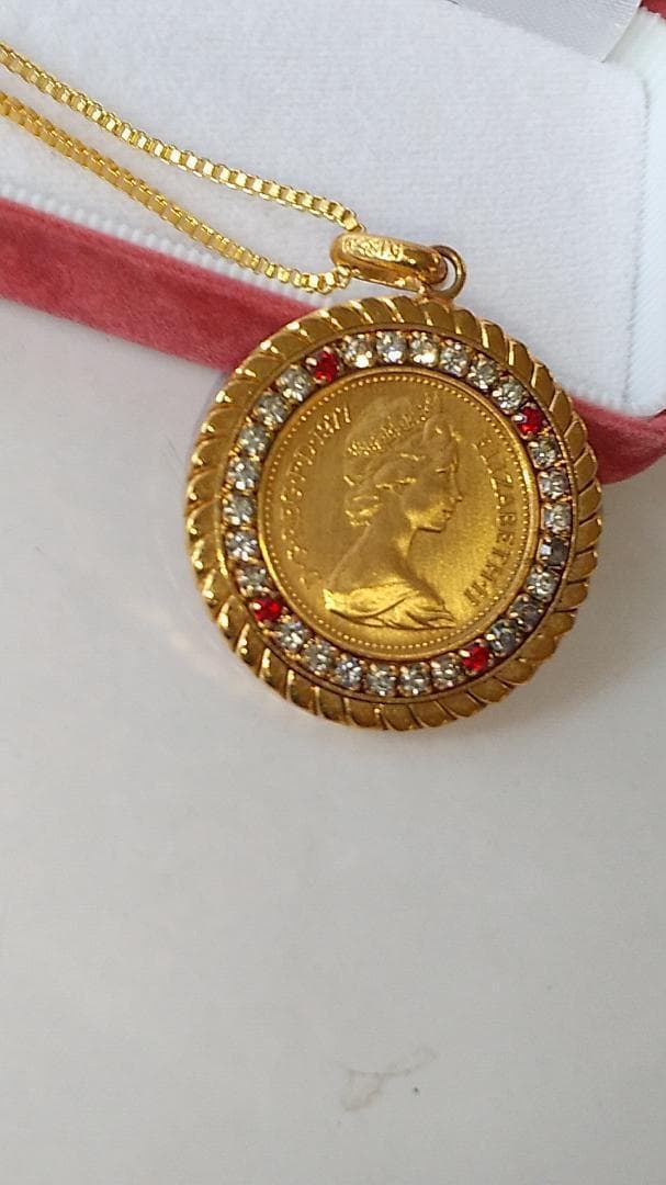 Luismyエリザベス2世 ペンダントトップ ネックレス 1977 美品