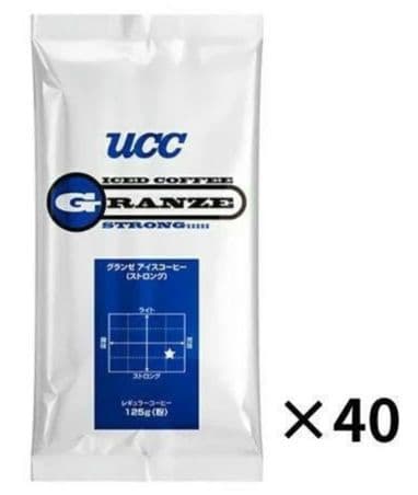 UCC上島珈琲UCCグランゼストロングアイスコーヒー(粉)AP125g X40袋