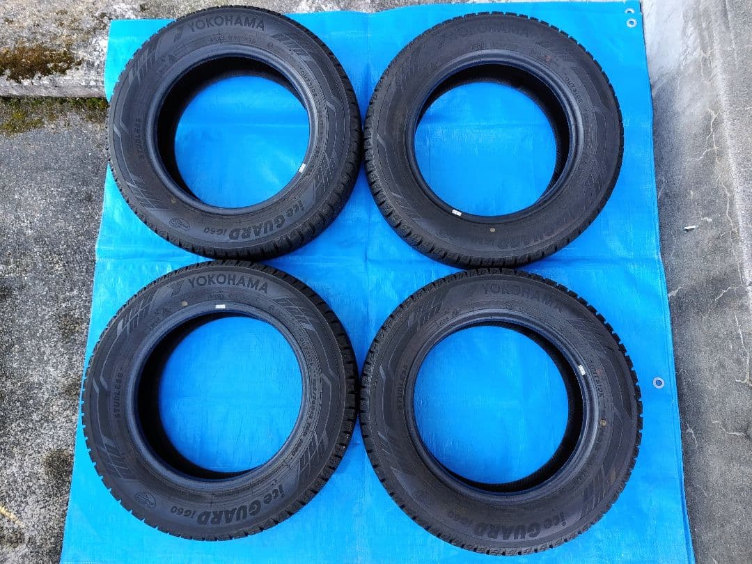 155/70R13【2/2】スタッドレスタイヤ、スチールホイール付、2本分割