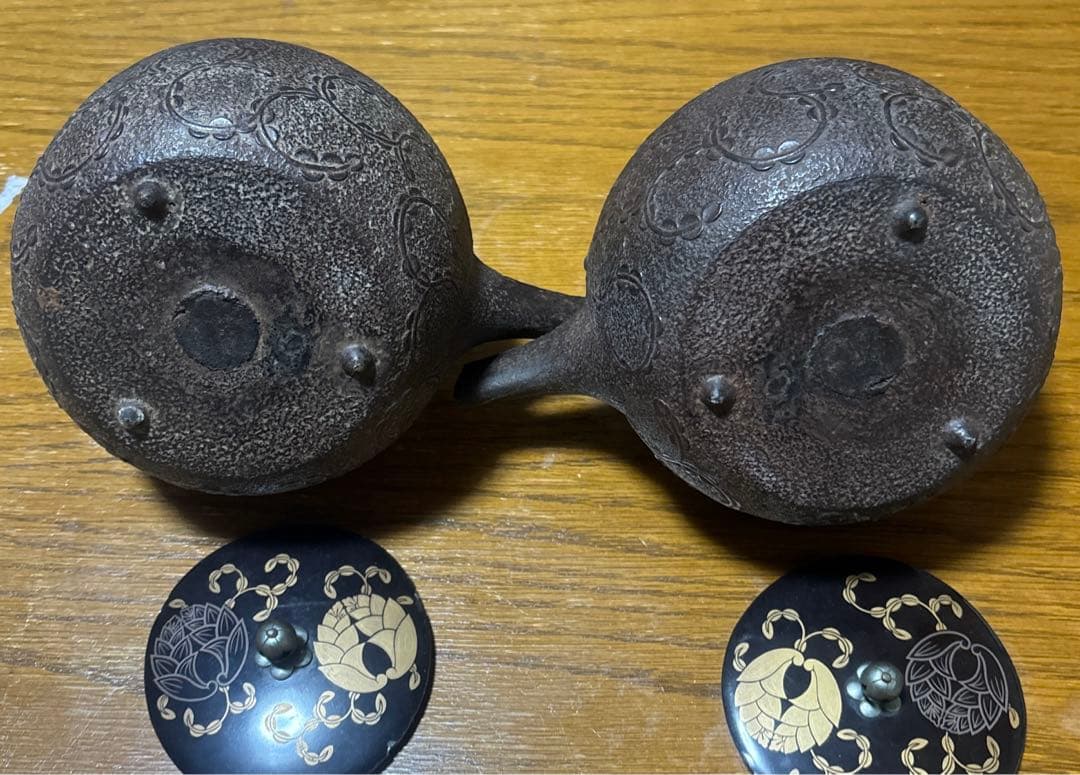 最終値下げ‼️珍しい‼️二つ一対物‼️鉄急須 鉄瓶 骨董品 レトロ