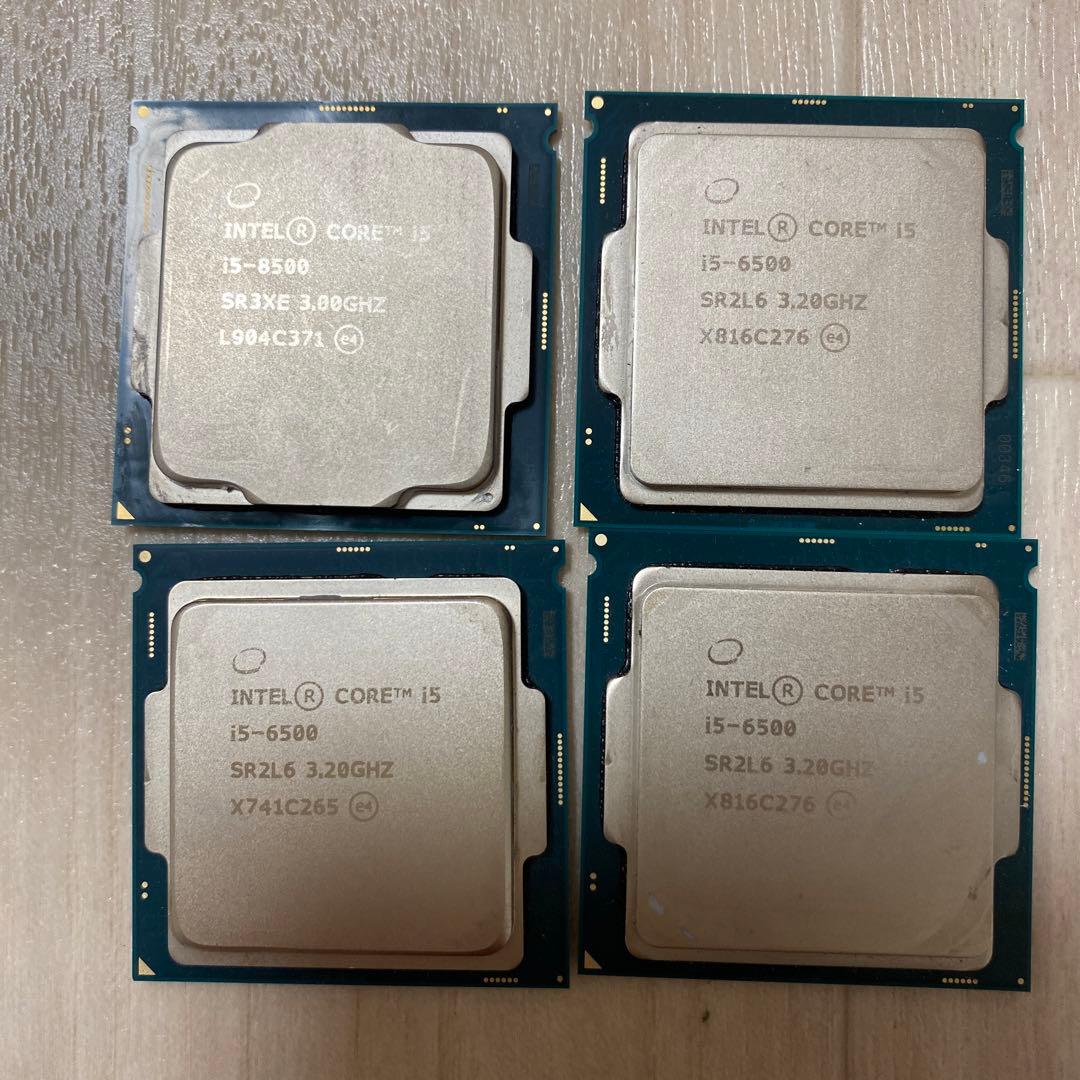 CPU- i5-8500/1枚 CPU-i5-6500/3枚
