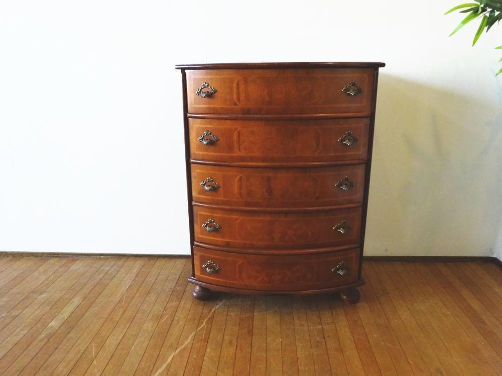 anju　イタリア　クラシックスタイル　象嵌細工　高級　5段チェスト