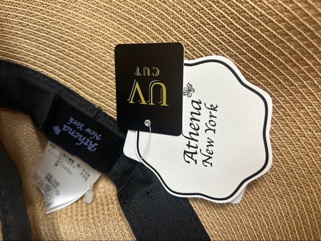 Athena New York アシーナニューヨーク　リボン　麦わら帽子