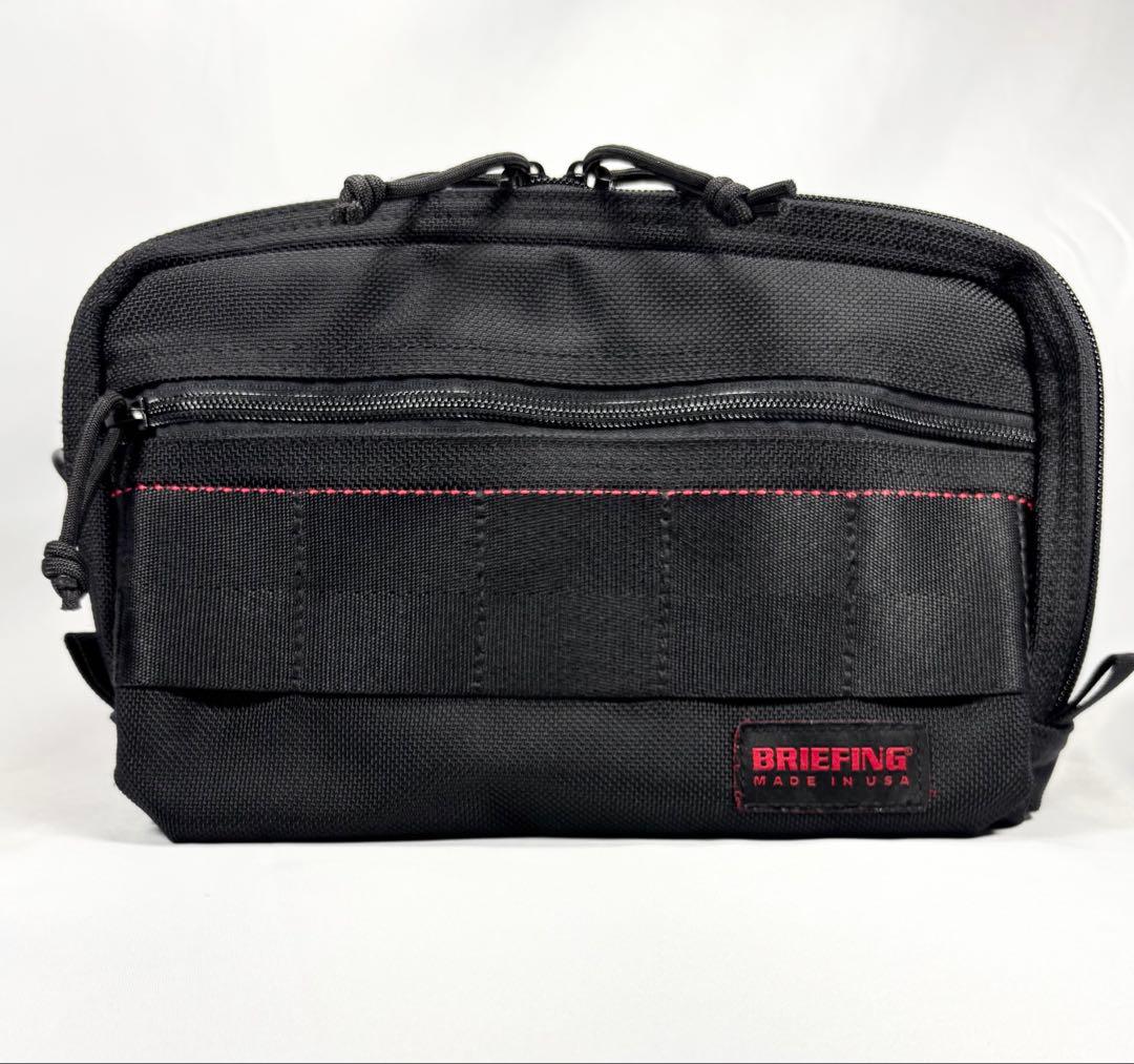 【美品】BRIEFING ショルダーバッグ MADE IN USA ブラック 黒