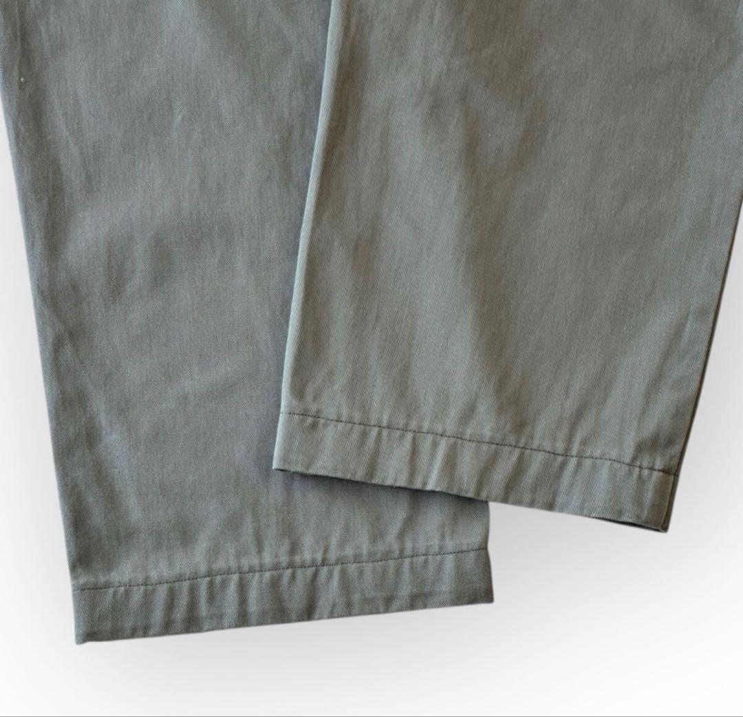 90s ポロ ラルフローレンW32 グレーカーキ ポロチノ アンドリュー パンツ