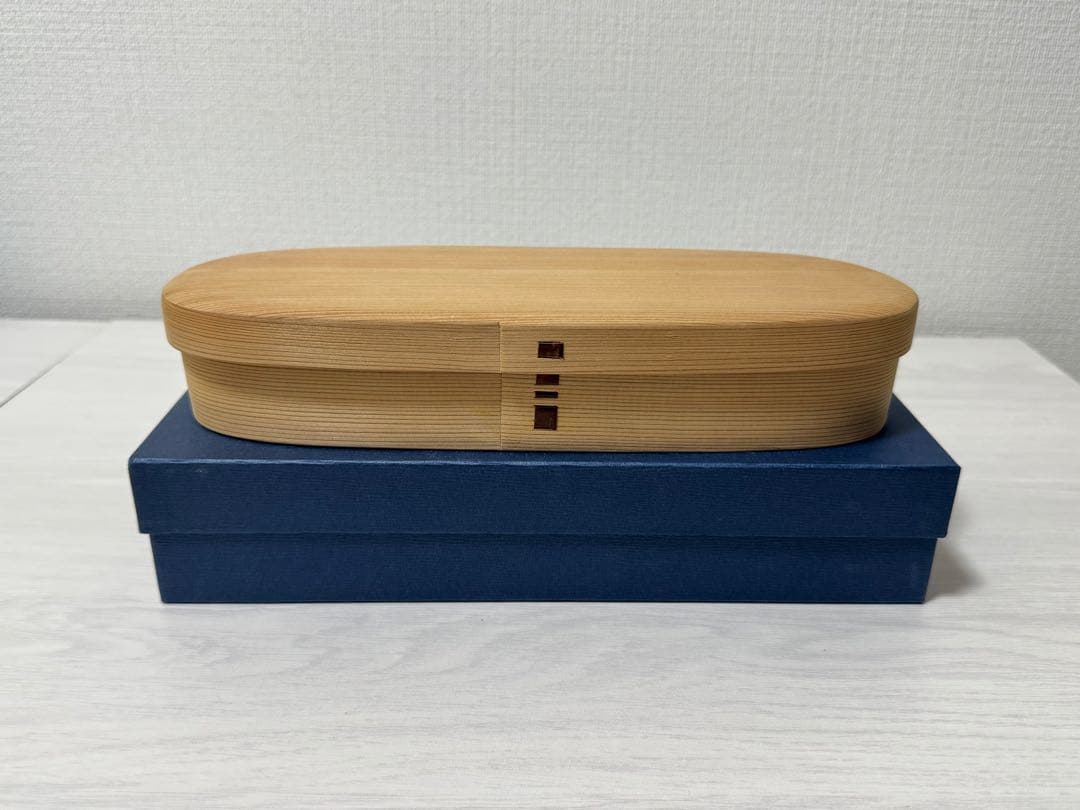 柴田慶信商店 長手弁当箱 (中・白木)