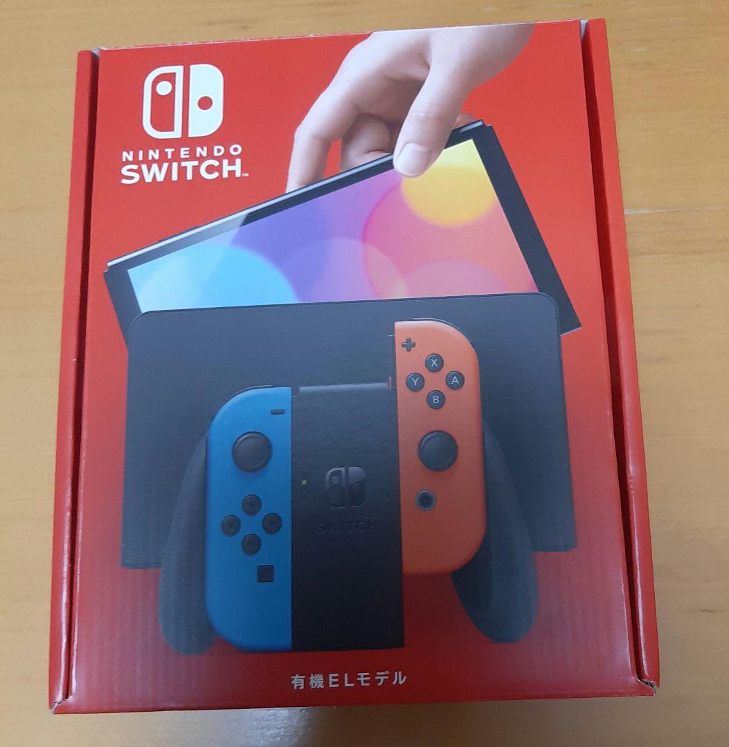 Switch本体有機EL JCネオン(ソフトsports　レッグバンド付き)