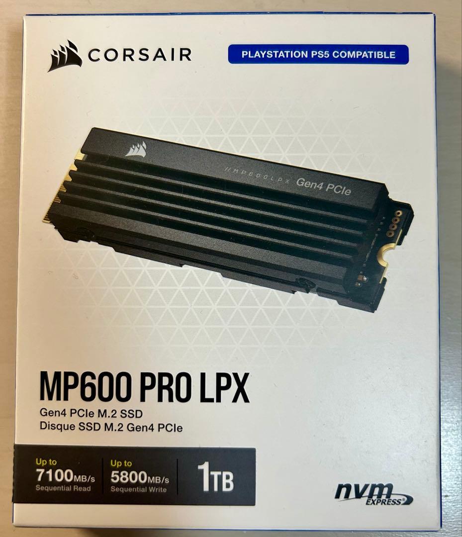 【PS5対応】 CORSAIR MP600 PRO LPX 1TB SSD