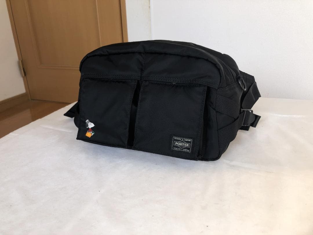 激美品　ポーター　JOE　スヌーピー　ウエスト　ポーチ　ボディー　バッグ　旅行