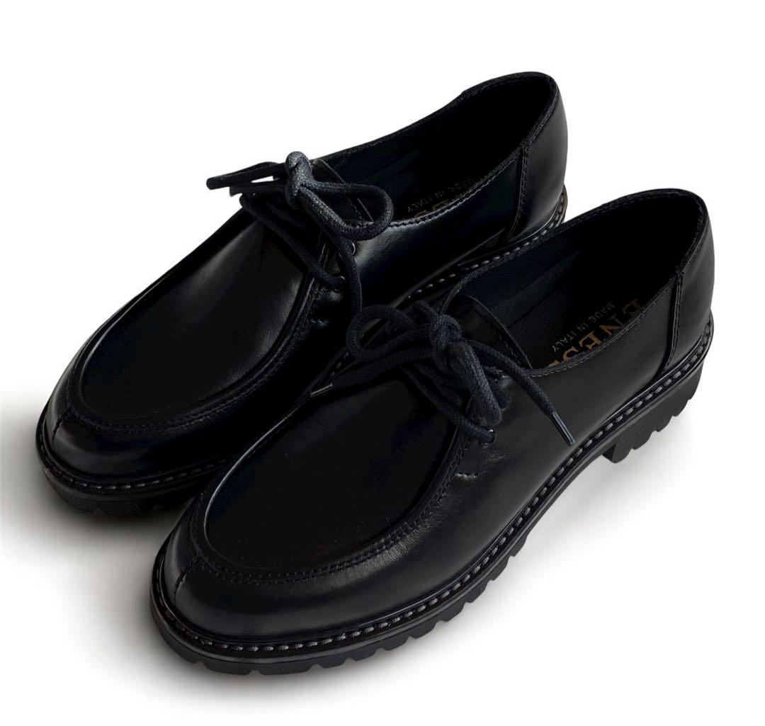 エネス ENESS チロリアンシューズ 色：ブラック