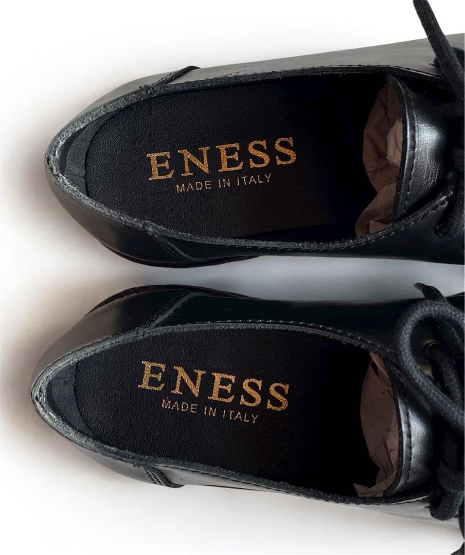 エネス ENESS チロリアンシューズ 色：ブラック