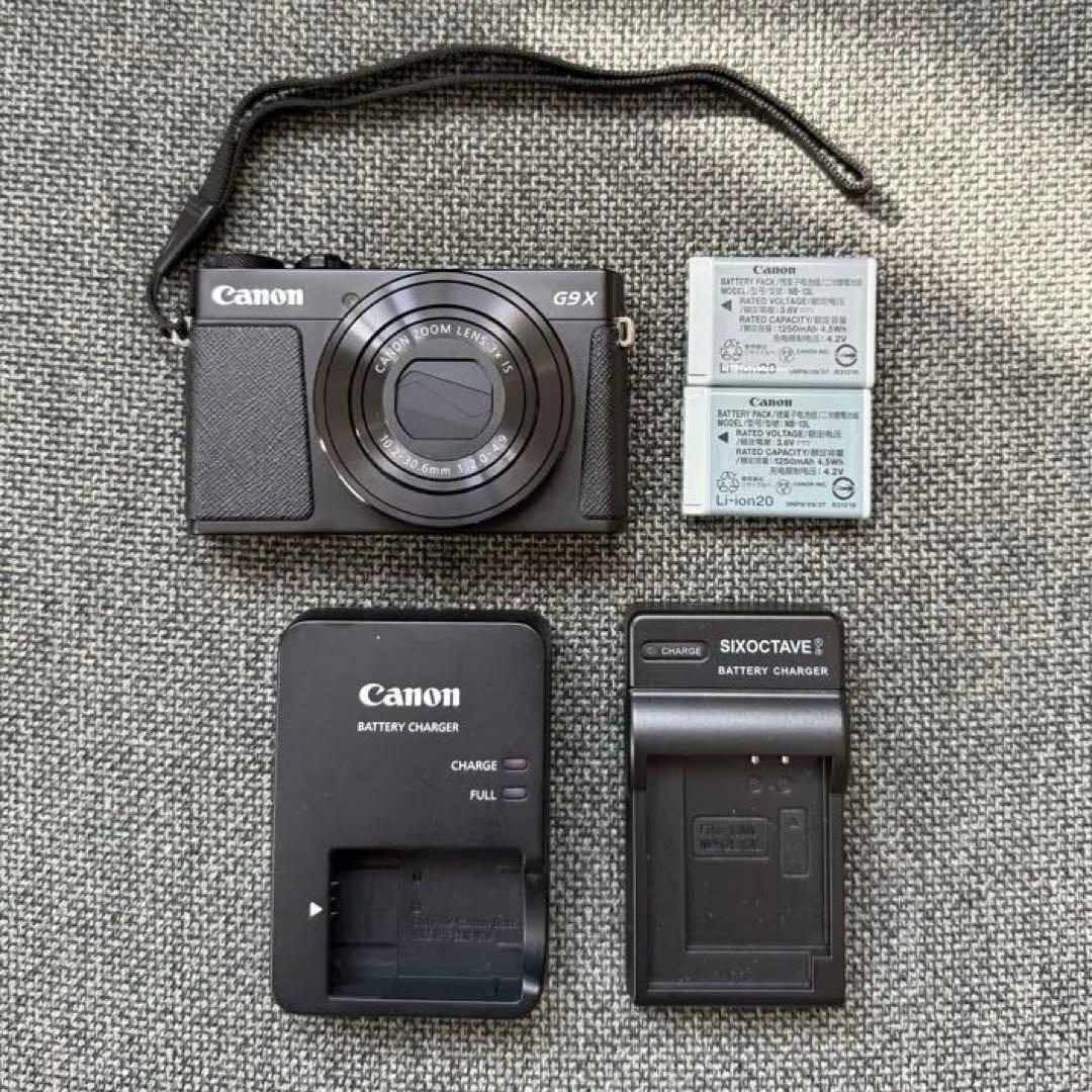 Canon PowerShot G9X 本体　バッテリー2個　充電器2個