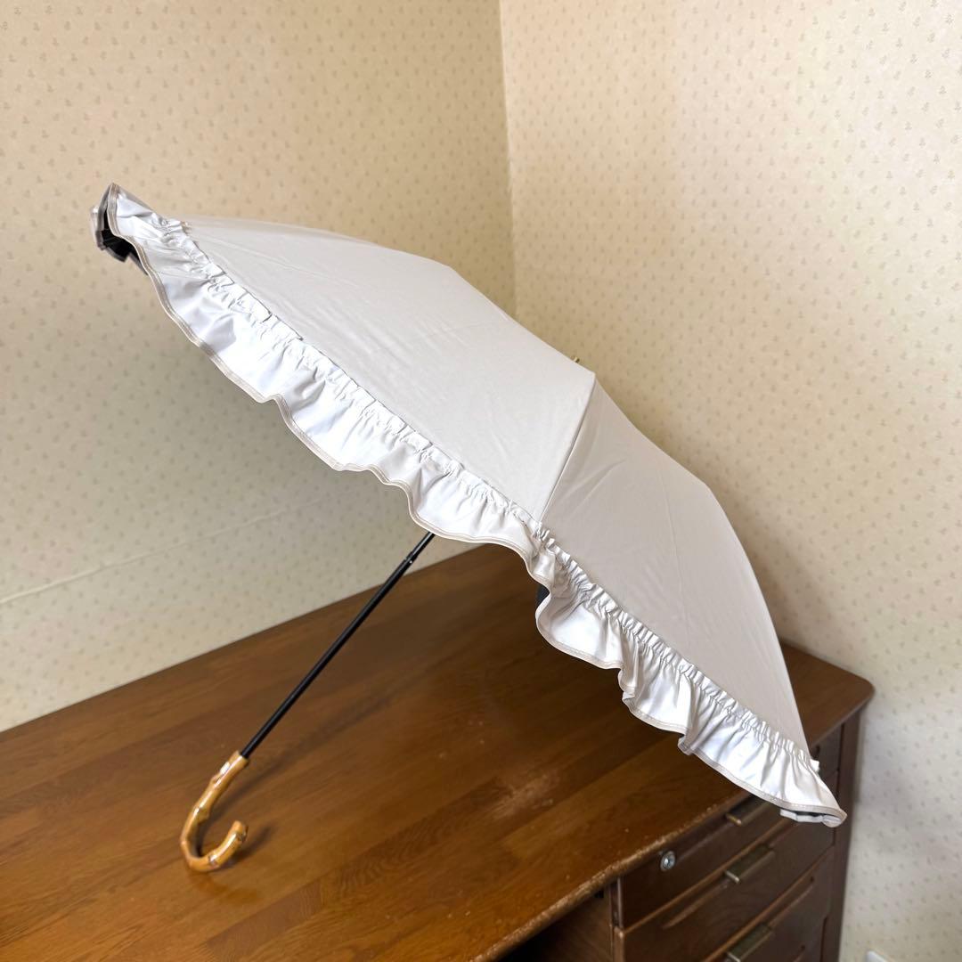 ★新品★Blao　晴雨兼用　フリル　日傘　１級遮光　遮熱　サマーシールド　軽量