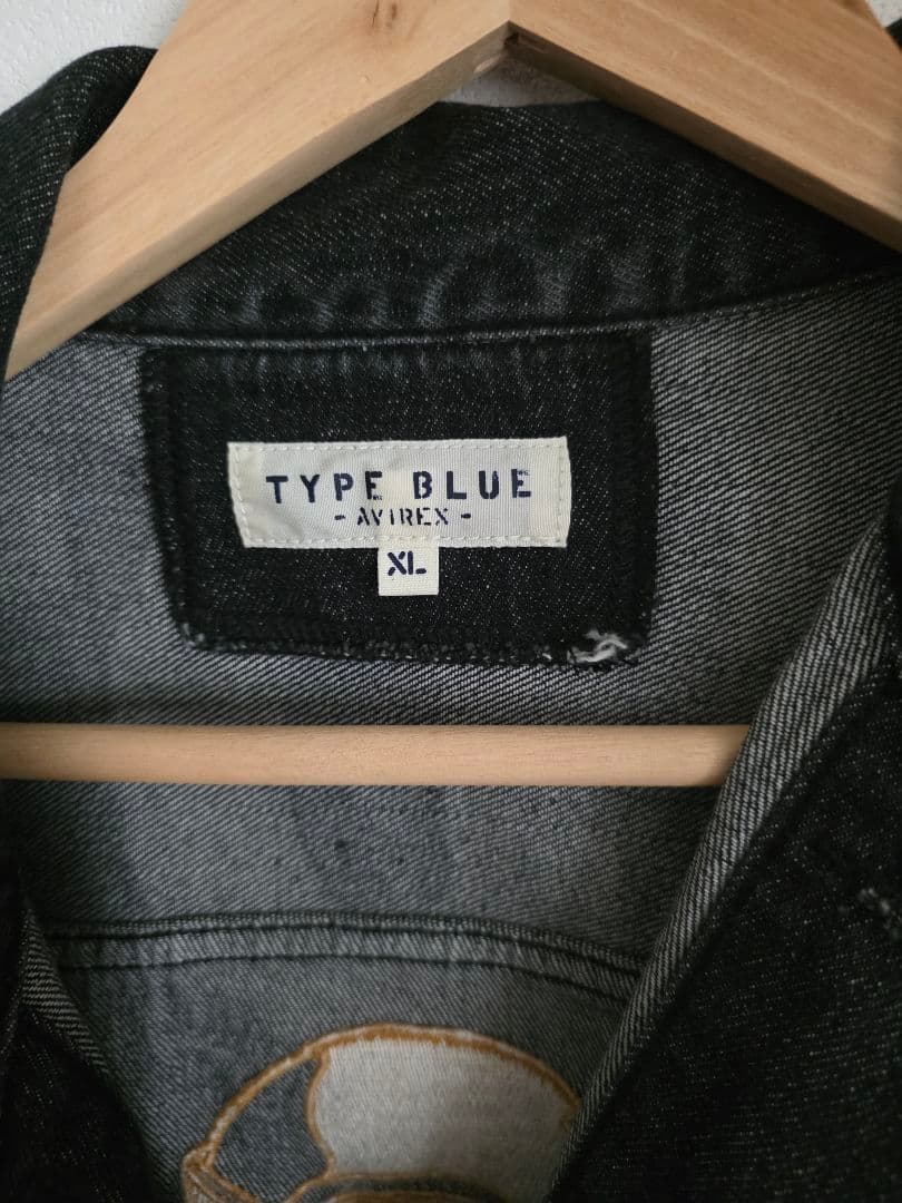 TYPE BLUE ブラックデニムジャケット XL