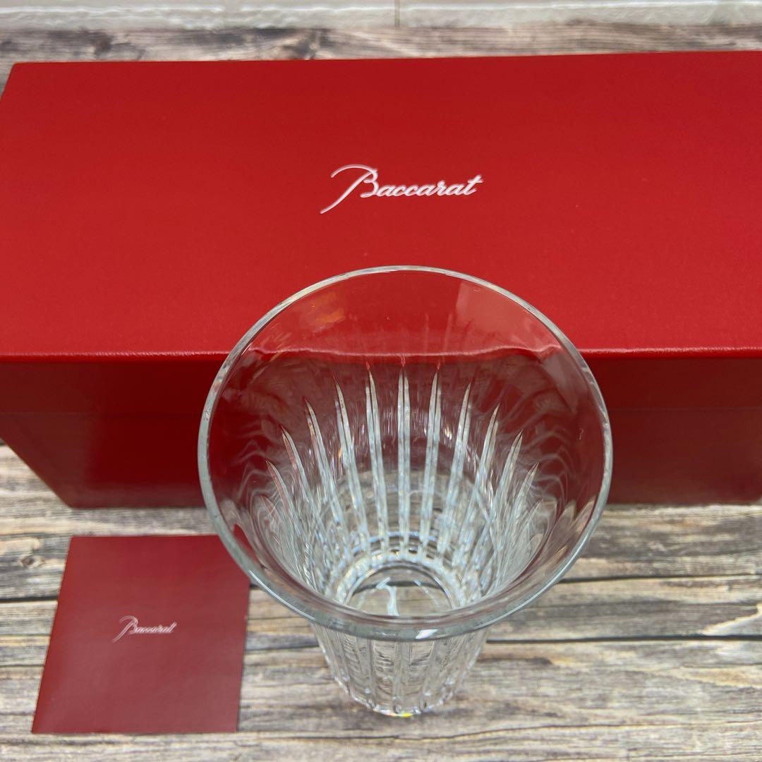 Baccarat バカラ フローラ ビゾー 花瓶 ストライプデザイン