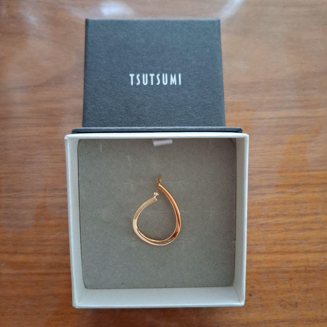 TSUTSUMI ゴールド ドロップ型ピアス　k18