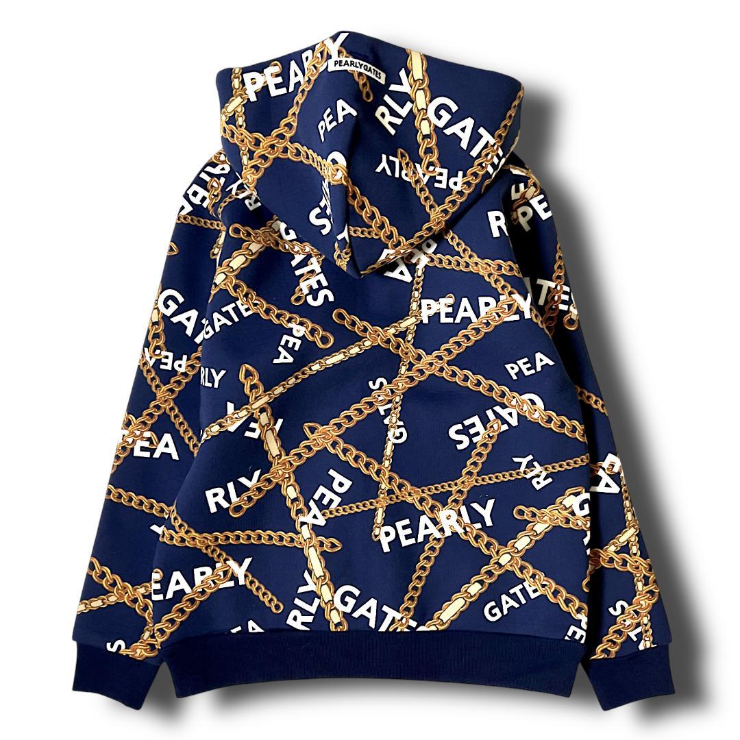 0 パーリーゲイツ チェーンロゴ柄 ツイルダンボール セットアップ